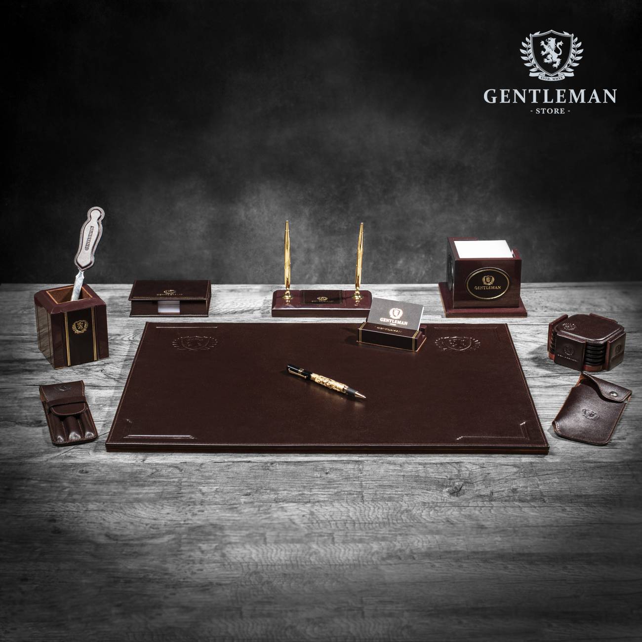 KP01 | kožni podmetači za čaše Gentleman - Слика 4